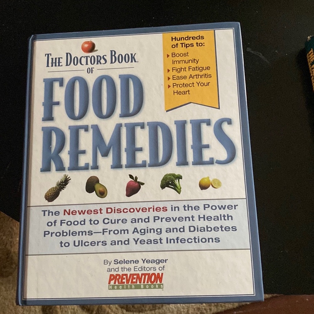 Over 600 pages of Food Remedies- colorful thick pages - hard cover binding 10x9